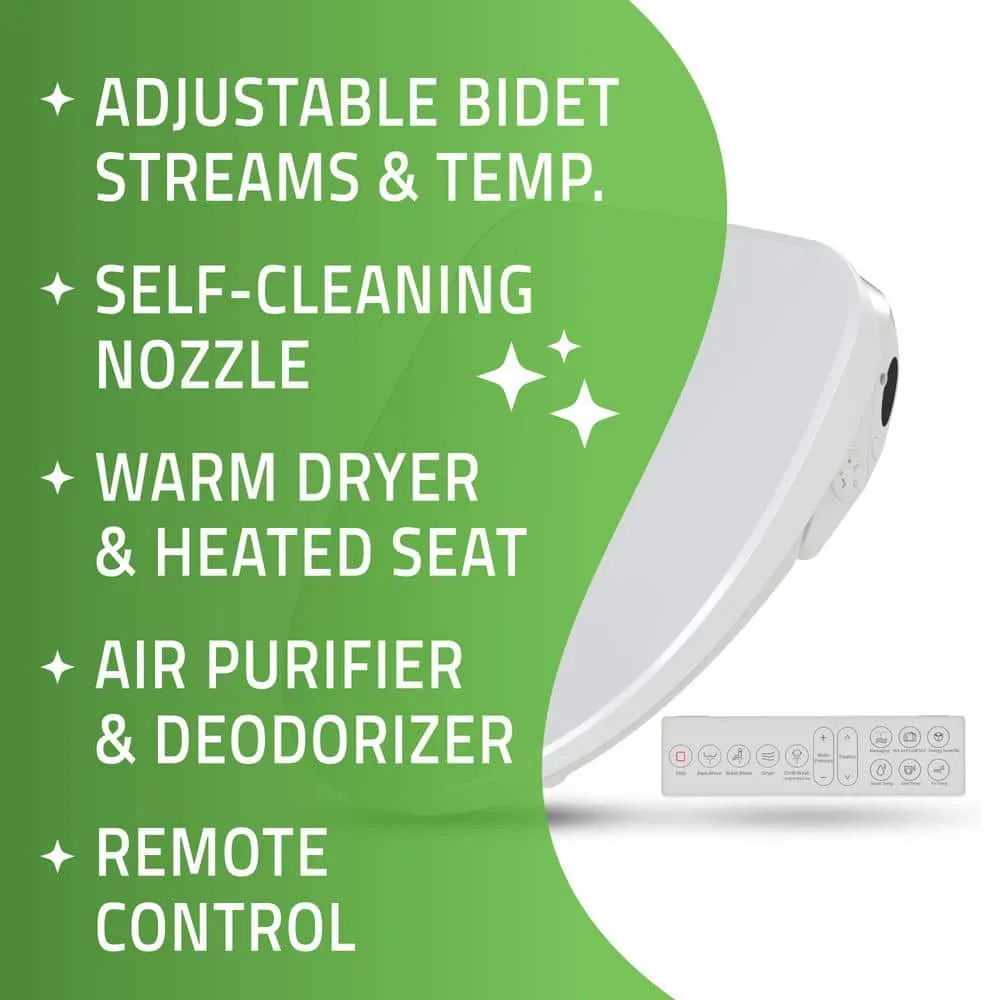 ANZZI Dive Smart Electric Bidet Toilet Seat with Remote Control and Heated Seat, photo 2 of 7