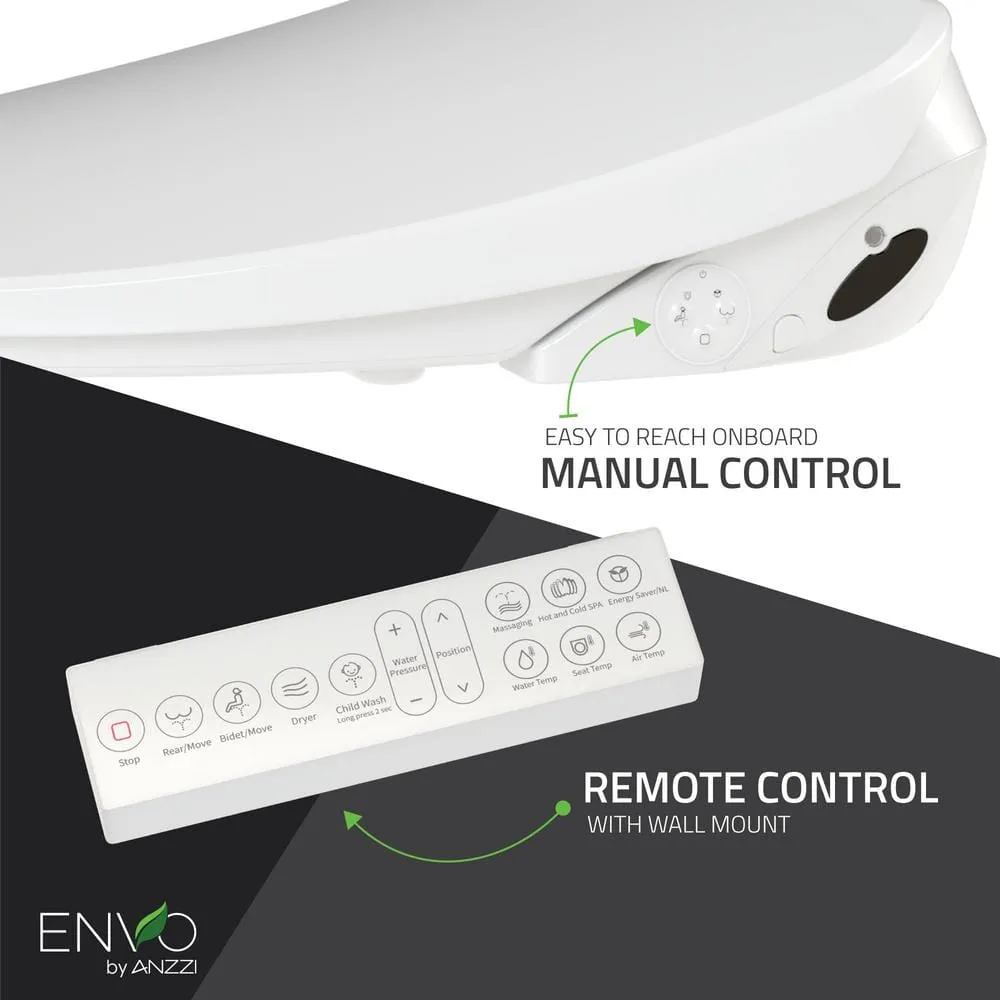 ANZZI Dive Smart Electric Bidet Toilet Seat with Remote Control and Heated Seat, photo 6 of 7