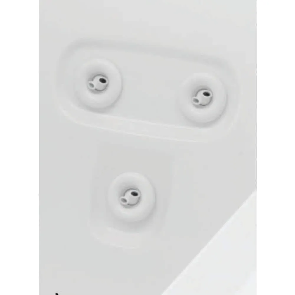 Universal Tubs 70 in. Oval Acrylic Drop-In Air Bath/Whirlpool Bathtub with Heater, Center Drain, White, photo 6 of 6