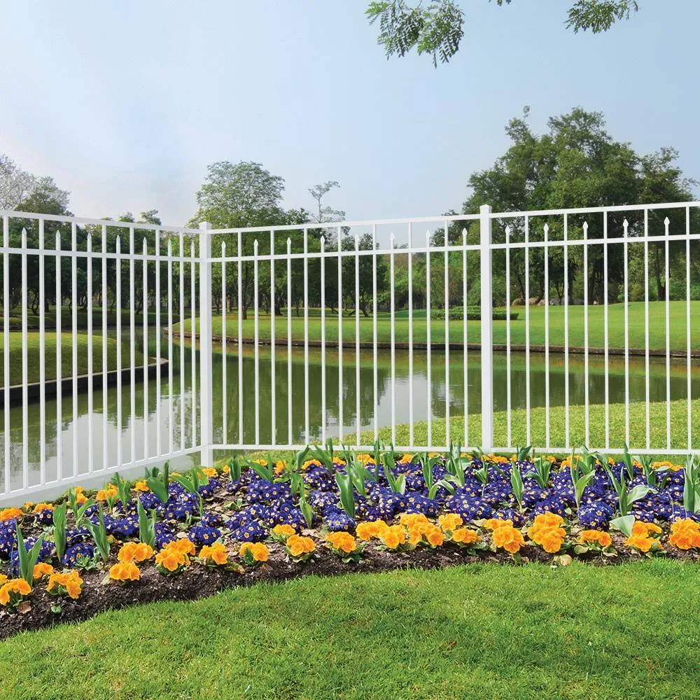 Barrette Outdoor Living Natural Reflections Standard-Duty 2 in. x 2 in. x 6-7/8 ft. White Aluminum Fence Corner Post, photo 2 of 2