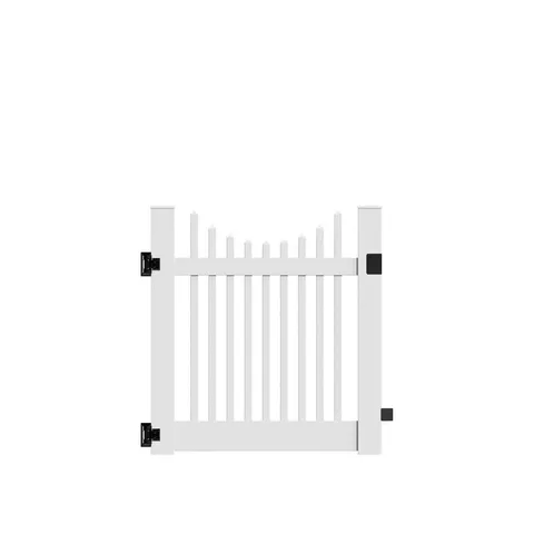 Yukon Scallop 4x4 Vinyl Fence Gate