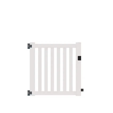 Colorado White Vinyl Fence Gate