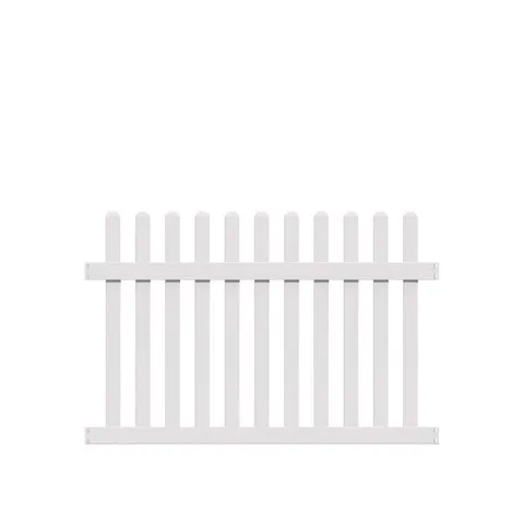 Seneca White Vinyl Fence Panel