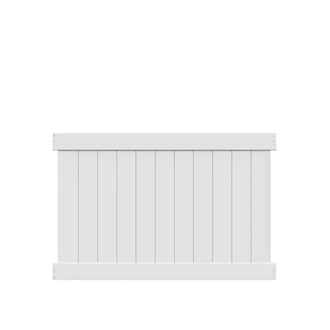 Washington 4x6 ft White Vinyl Fence Panel