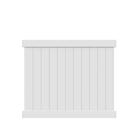 5 × 6 ft White Vinyl Privacy Fence Panel