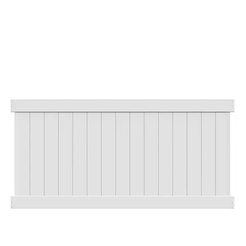 Bryce 4 × 8 ft White Vinyl Fence Panel