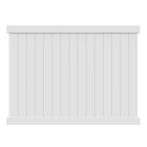 White Vinyl Privacy Fence Panel