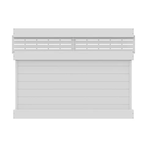 Semi-Privacy Vinyl Fence Panel 6 × 8 ft