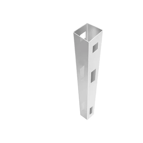 White Vinyl Fence Line Post