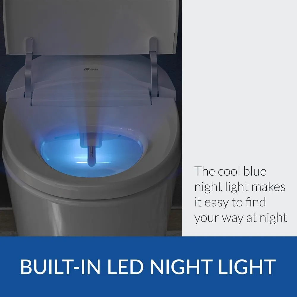 BIO BIDET Discovery DLX Elongated Smart Toilet Bidet System with Heated Seat & Air Dryer, photo 5 of 10
