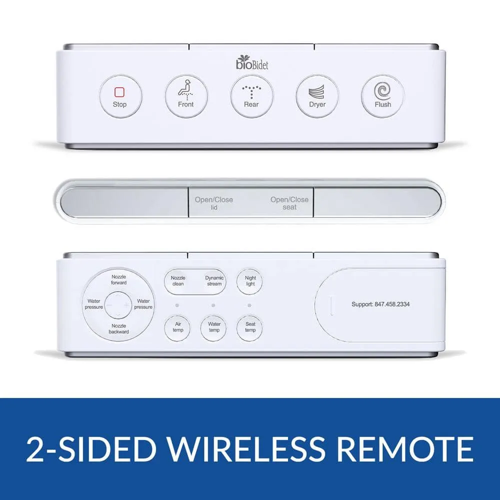 BIO BIDET Discovery DLX Elongated Smart Toilet Bidet System with Heated Seat & Air Dryer, photo 6 of 10