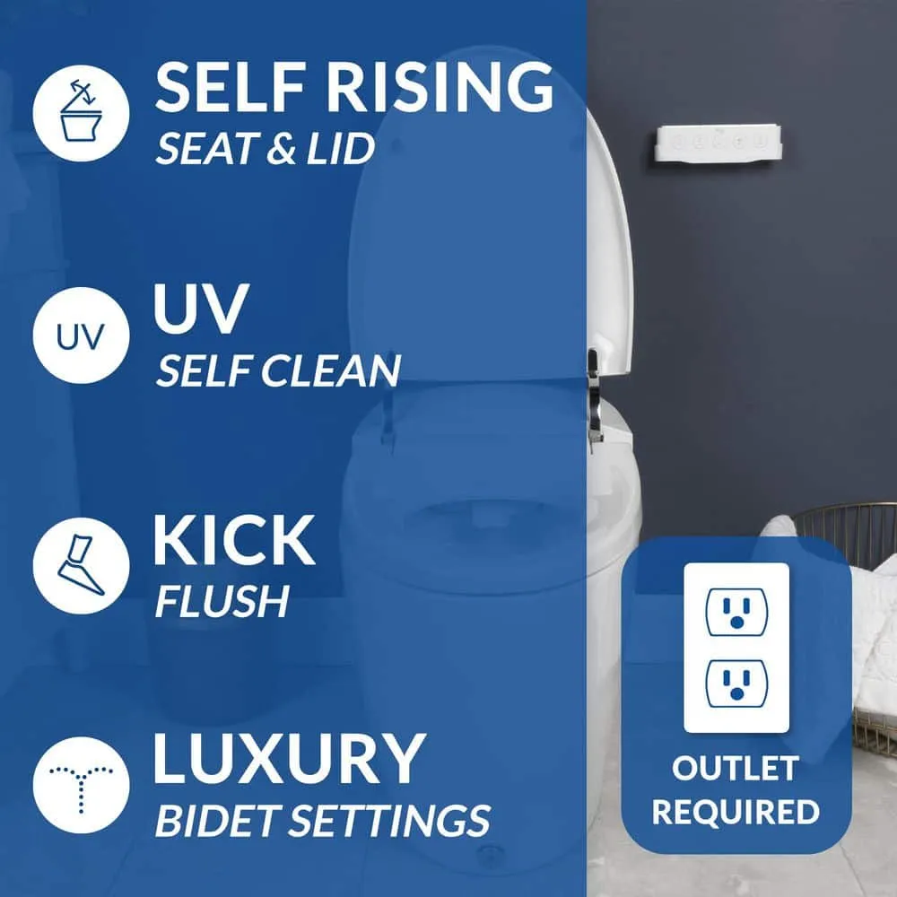 BIO BIDET Discovery DLX Elongated Smart Toilet Bidet System with Heated Seat & Air Dryer, photo 2 of 10