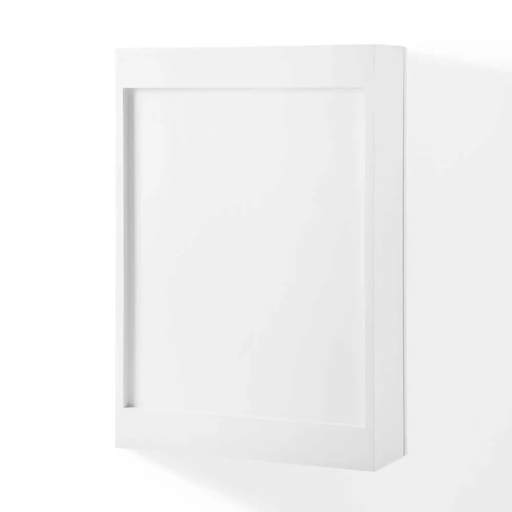 CROSLEY FURNITURE Savannah 18 in. x 26 in. x 6 in. Surface-Mounted Mirrored Medicine Cabinet in White, photo 4 of 7
