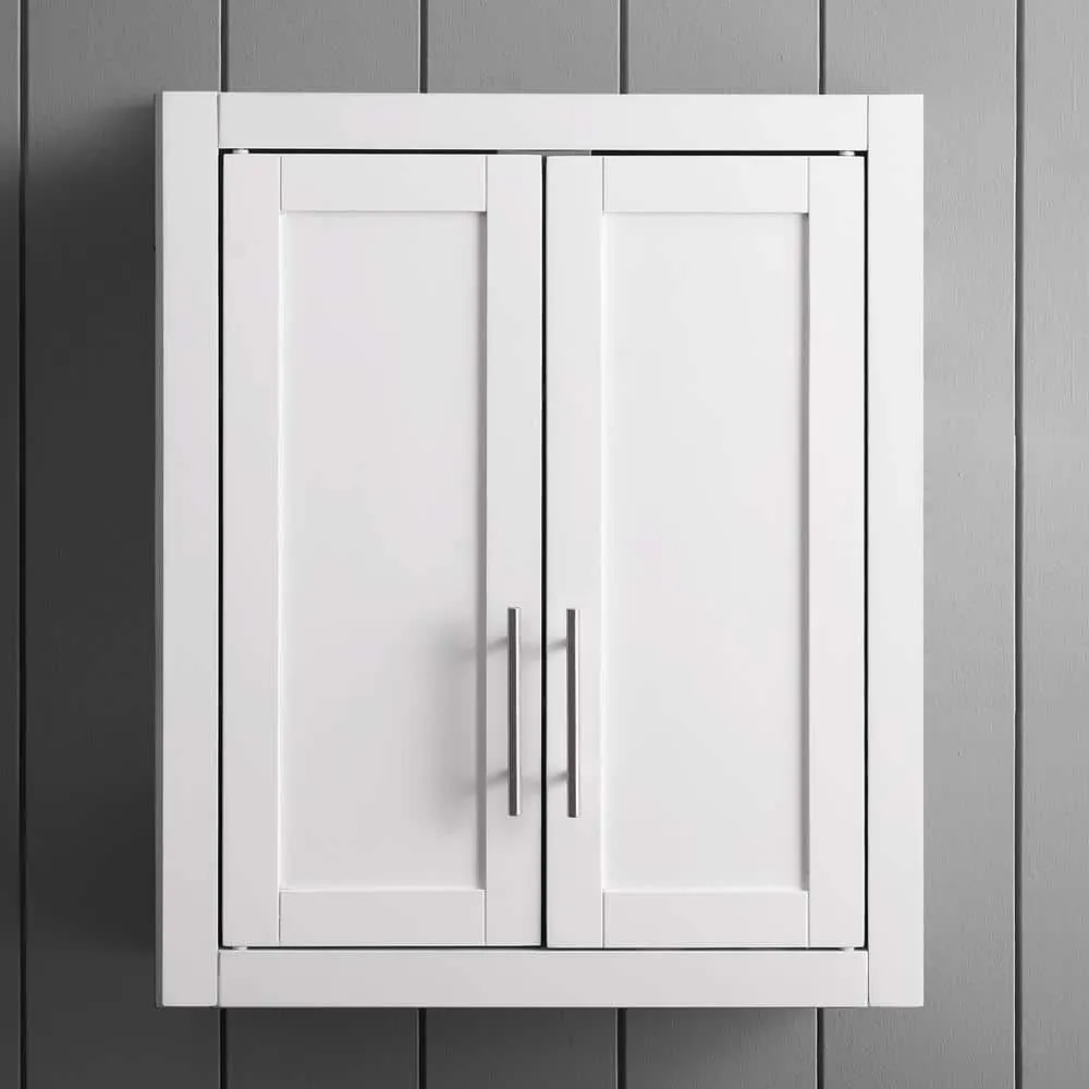 CROSLEY FURNITURE Savannah 22 in. x 26 in. x 8 in. Surface-Mount Medicine Cabinet in White, photo 8 of 8