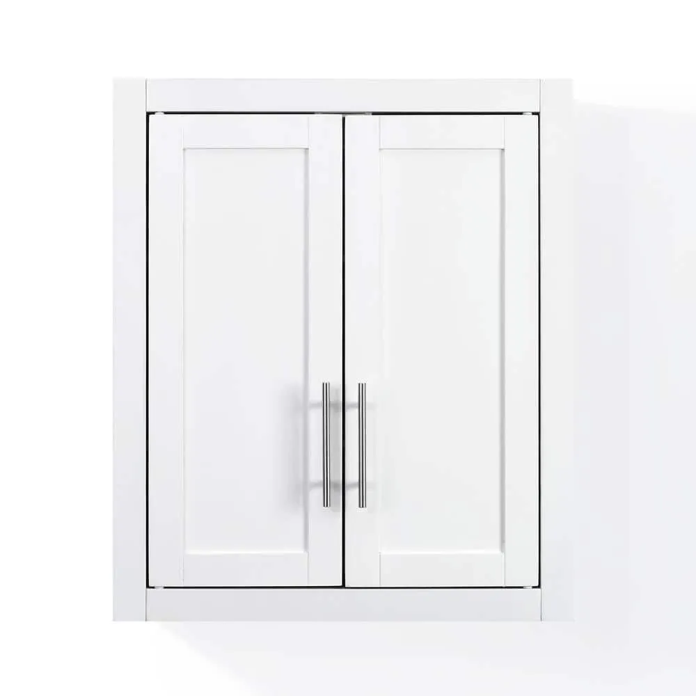 CROSLEY FURNITURE Savannah 22 in. x 26 in. x 8 in. Surface-Mount Medicine Cabinet in White, photo 4 of 8