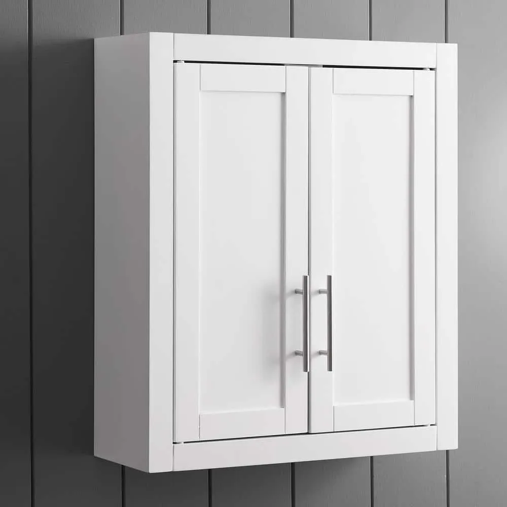 CROSLEY FURNITURE Savannah 22 in. x 26 in. x 8 in. Surface-Mount Medicine Cabinet in White, photo 2 of 8
