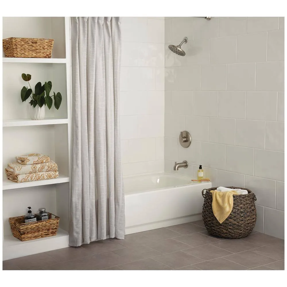 Marazzi LuxeCraft White 10 in. x 14 in. Glazed Ceramic Wall Tile (14.25 sq. ft. / case), photo 3 of 7