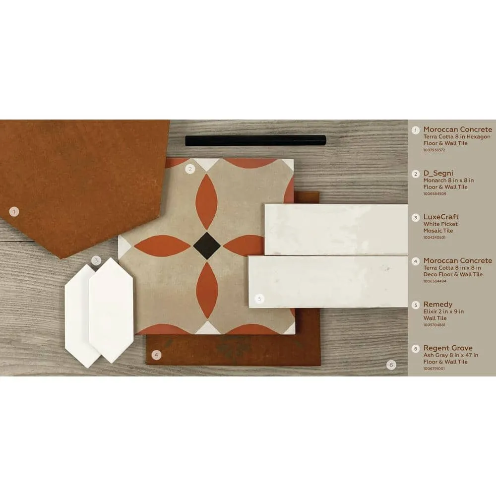 Marazzi LuxeCraft 11 in. x 12 in. x 6.35 mm White Ceramic Picket Mosaic Wall Tile (0.73 sq. ft. per piece), photo 7 of 8