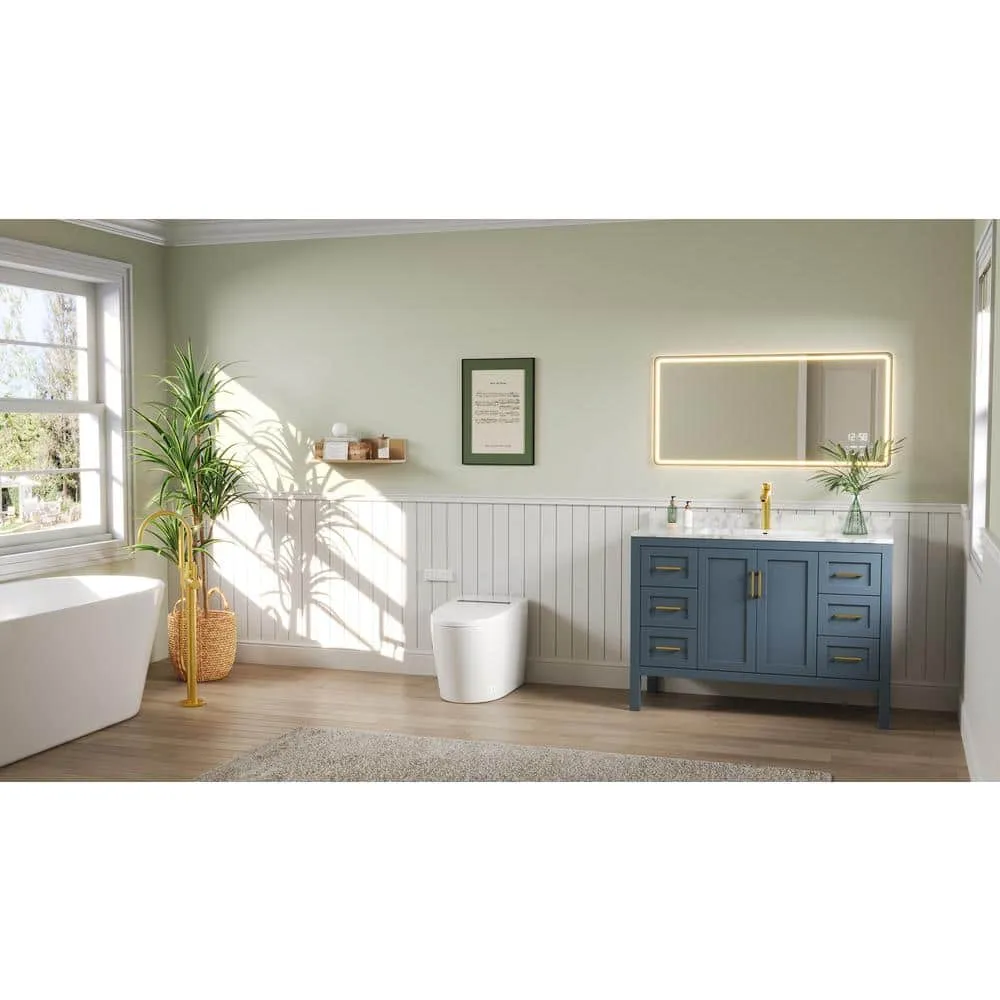 DEERVALLEY Tankless Elongated Smart Toilet Bidet with Auto Flush & Heated Seat, photo 2 of 10