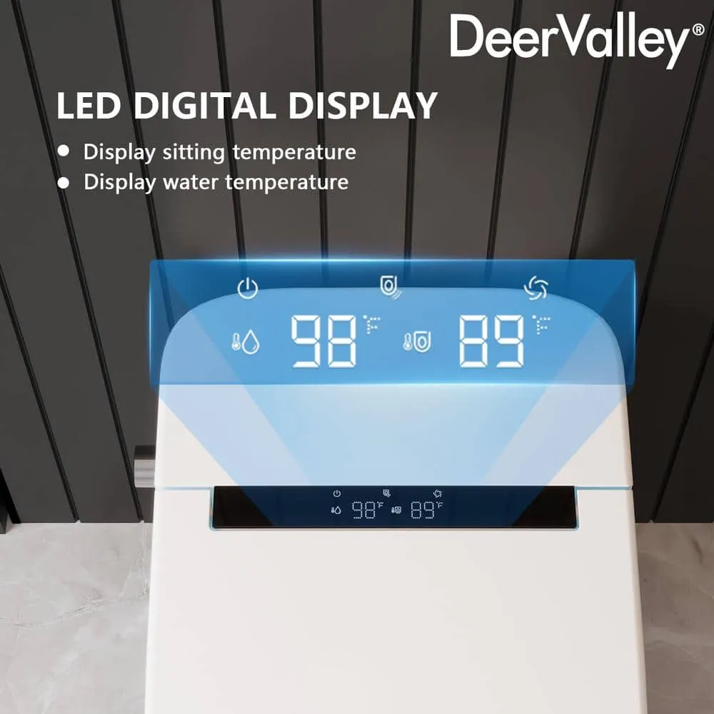 DEERVALLEY Smart Bidet Toilet with Auto Open/Flush, Warm Water, Air Dryer, photo 4 of 10
