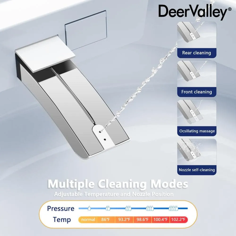 DEERVALLEY Tankless Smart Toilet Bidet with Auto Flush and Warm Water Dryer, photo 5 of 10