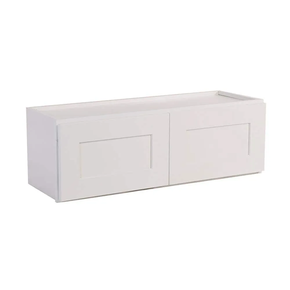 Design House Brookings Solid Wood Assembled Shaker 30 in. x 18 in. x 12 in. 2 Door Wall Kitchen Cabinet W3018 in White, photo 10 of 15