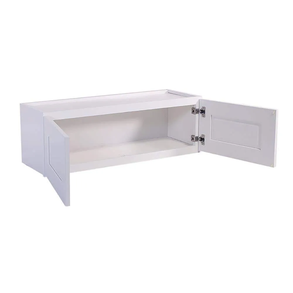 Design House Brookings Solid Wood Assembled Shaker 30 in. x 18 in. x 12 in. 2 Door Wall Kitchen Cabinet W3018 in White, photo 11 of 15