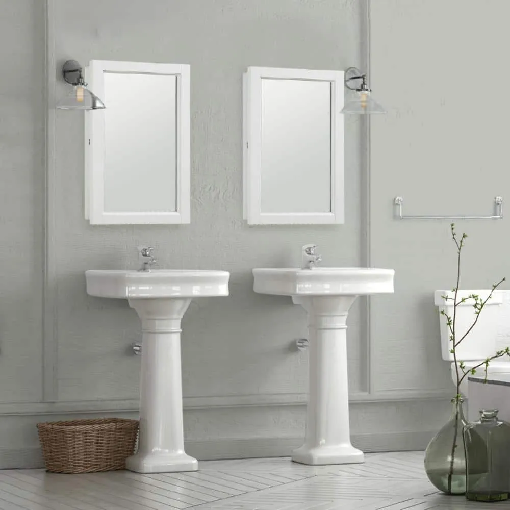 Design House Concord 5 in. x 16 in. x 26 in. Single Door Surface Mount Medicine Cabinet with Mirror in White Gloss, photo 3 of 10
