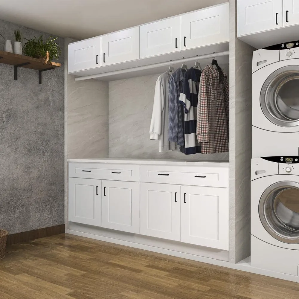 Design House Brookings Plywood Ready to Assemble Shaker 24x30x12 in. 1-Door Wall Corner Kitchen Cabinet in White, photo 10 of 15