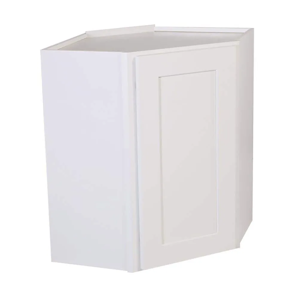 Design House Brookings Plywood Ready to Assemble Shaker 24x30x12 in. 1-Door Wall Corner Kitchen Cabinet in White, photo 11 of 15