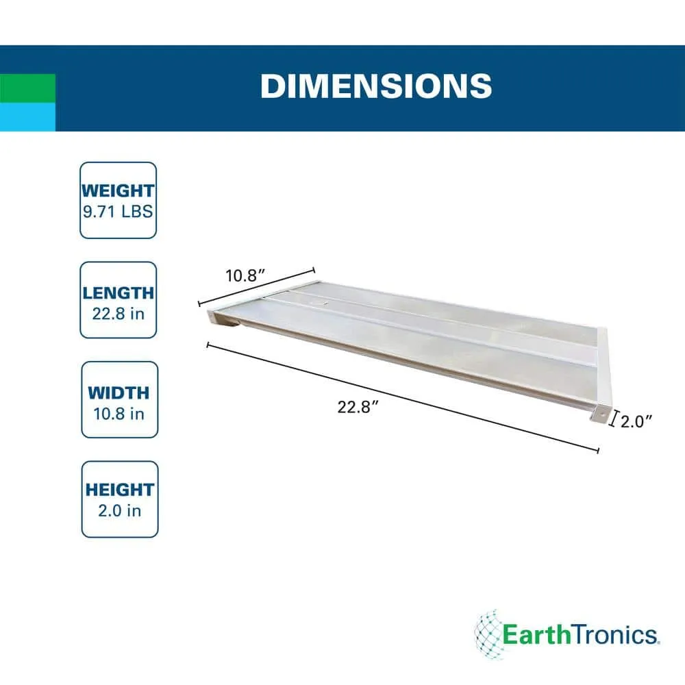 EarthTronics 1.9 ft. 185-Watt Equivalent Integrated LED Dimmable Premium Series White High Bay Light 27750 Lumens, 5000K, photo 3 of 8