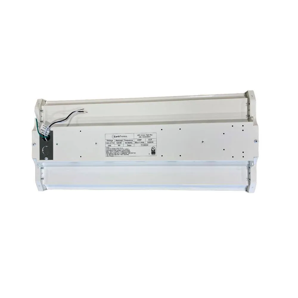 EarthTronics 1.9 ft. 185-Watt Equivalent Integrated LED Dimmable Premium Series White High Bay Light 27750 Lumens, 5000K, photo 5 of 8