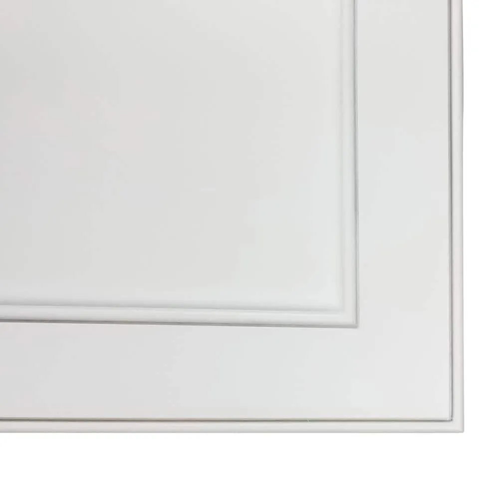 WG Wood Products 15.5 in. W x 65 in. H x 3.5 in. D Linwood Bead Panel White Recessed Solid Wood Medicine Cabinet without Mirror, photo 3 of 12