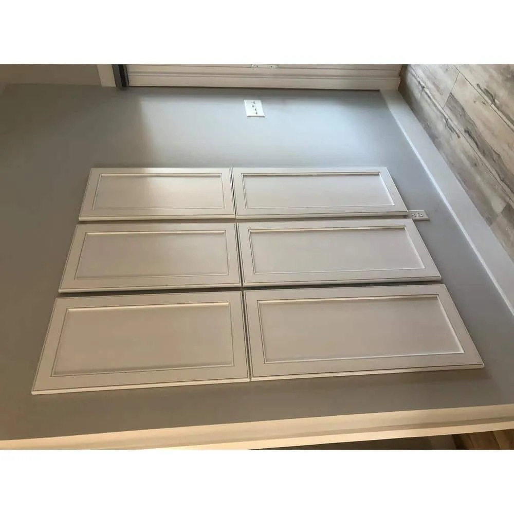 WG Wood Products 15.5 in. W x 65 in. H x 3.5 in. D Linwood Bead Panel White Recessed Solid Wood Medicine Cabinet without Mirror, photo 12 of 12