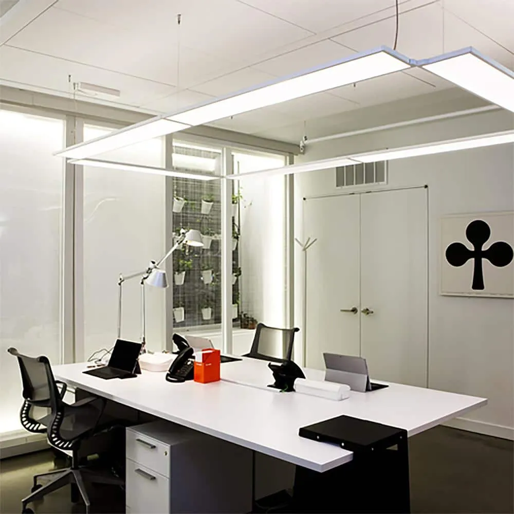 eSenLite 1 ft. x 4 ft. 400W Equivalent 4200LM White Dimmable Color CCT Thin Aluminum Integrated LED Panel Light Troffer (2-PK), photo 14 of 14