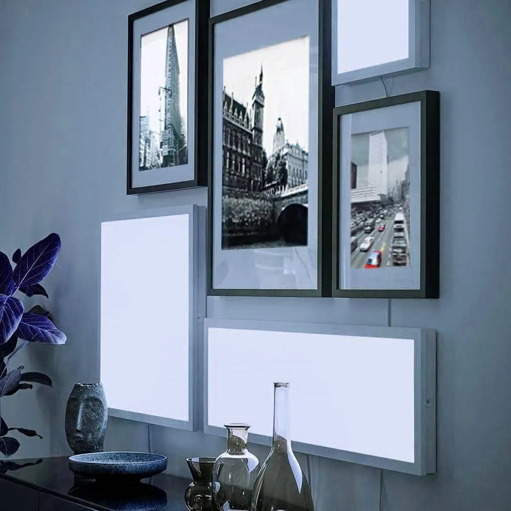 eSenLite 1 ft. x 4 ft. 400W Equivalent 4200LM White Dimmable Color CCT Thin Aluminum Integrated LED Panel Light Troffer (2-PK), photo 9 of 14