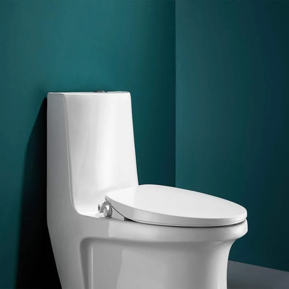 ROSWELL Taranto Quick-Release Elongated Toilet Seat with Bidet in White, photo 3 of 9