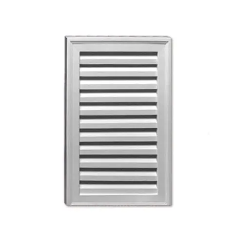 18 × 24 in Rectangular White Polyurethane Weather-Resistant Gable Louver Vent