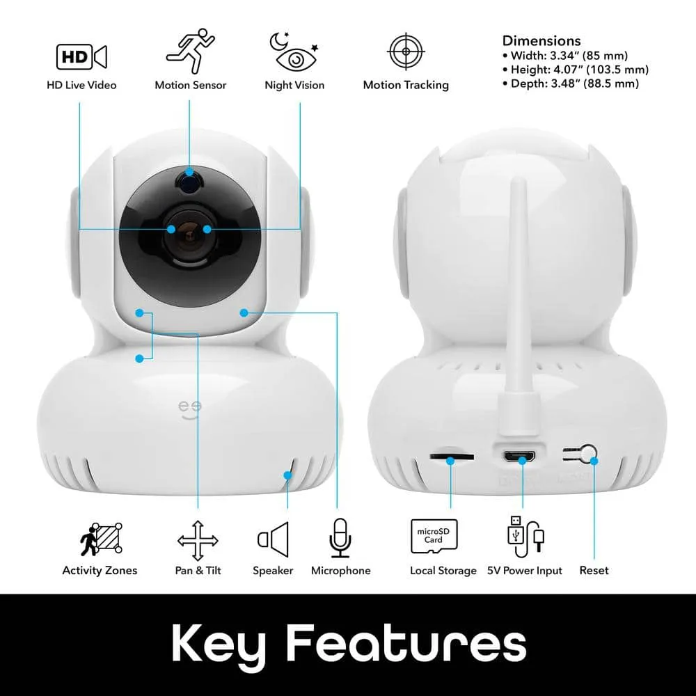 Geeni Sentinel 1080p HD Indoor Tilt Wi-Fi Wireless Camera with Voice Control and Motion Alerts No Hub Required, photo 3 of 9