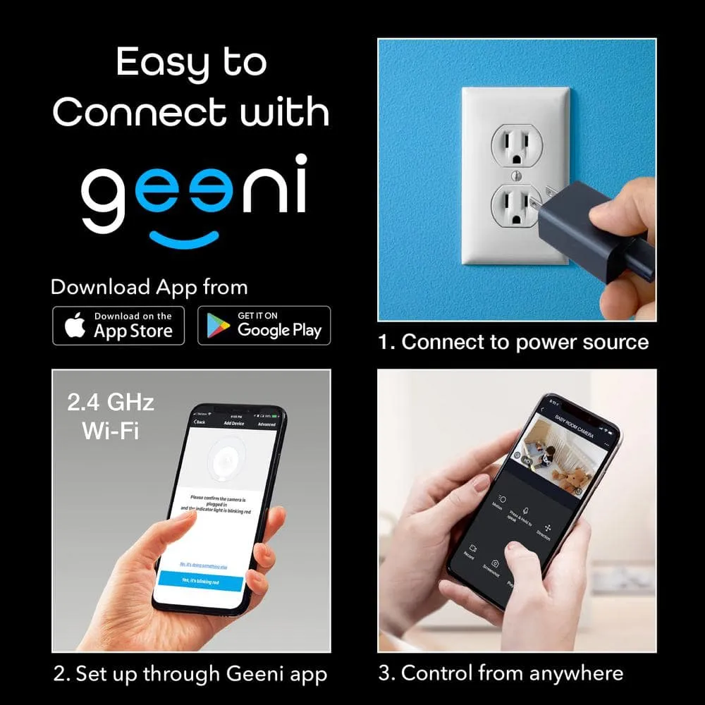 Geeni Sentinel 1080p HD Indoor Tilt Wi-Fi Wireless Camera with Voice Control and Motion Alerts No Hub Required, photo 9 of 9