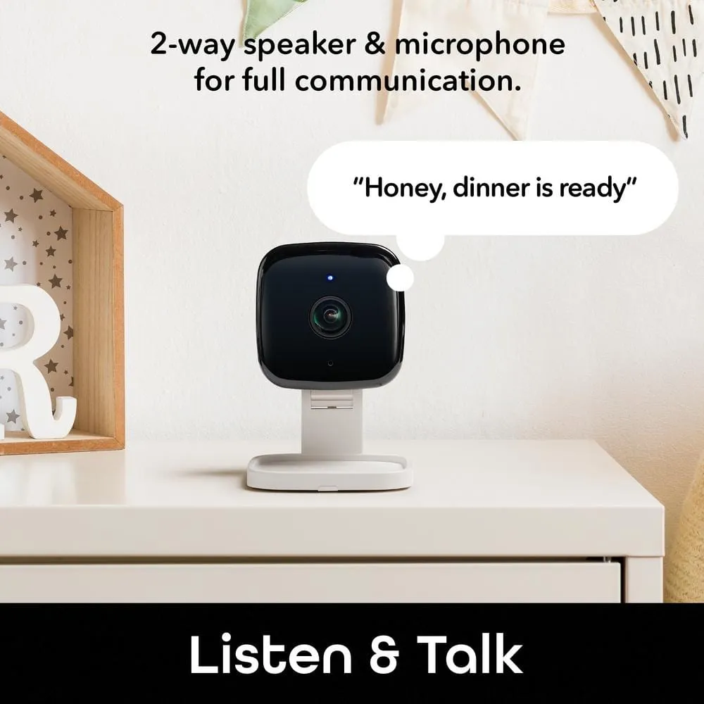 Geeni Peek Smart Indoor 1080p HD Zoom Camera, 2-Way Audio, Night Vision, Motion Alerts, Built-in Siren - Home Security Camera, photo 5 of 7
