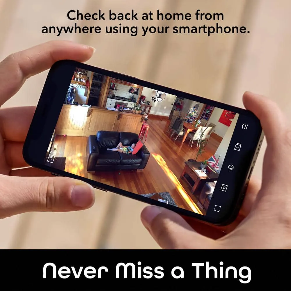 Geeni Peek Smart Indoor 1080p HD Zoom Camera, 2-Way Audio, Night Vision, Motion Alerts, Built-in Siren - Home Security Camera, photo 3 of 7
