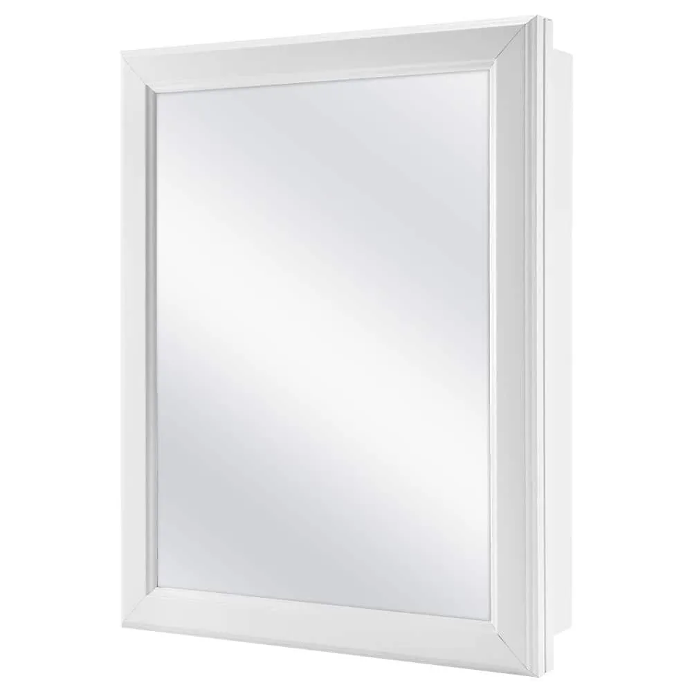 Glacier Bay 15.1 in. W x 19.2 in. H  Rectangular Wood Composite Medicine Cabinet with Mirror, photo 3 of 4