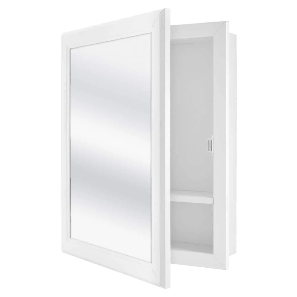 Glacier Bay 15.1 in. W x 19.2 in. H  Rectangular Wood Composite Medicine Cabinet with Mirror, photo 4 of 4
