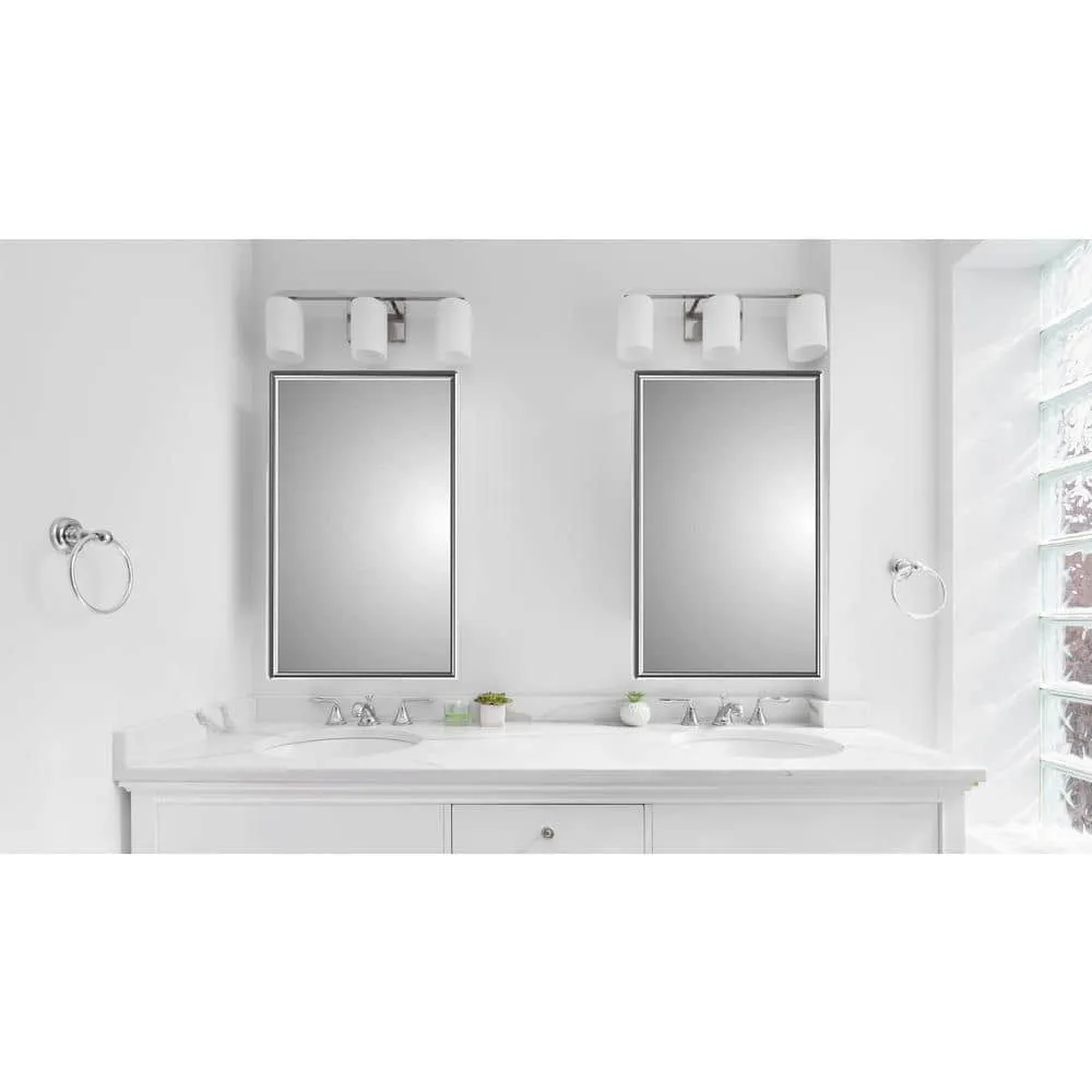 Glacier Bay Spacecab 16 in. x 26 in. x 3-1/2 in. Framed Recessed 1-Door Medicine Cabinet with 6-Shelves and Chrome Frame Mirror, photo 2 of 5