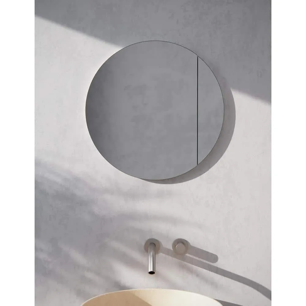 Glass Warehouse Orsa 24 in. W x 24 in. H x 4.75 in. D White Recessed Medicine Cabinet with Mirror, photo 2 of 9