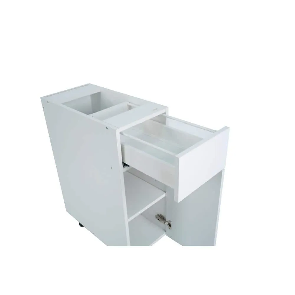 Cambridge Radiance 15 in. W x 24 in. D x 34.5 in. H Ready to Assemble Slab Base Kitchen Cabinet in White Gloss, photo 11 of 11