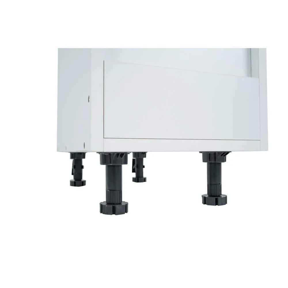 Cambridge Radiance 15 in. W x 24 in. D x 34.5 in. H Ready to Assemble Slab Base Kitchen Cabinet in White Gloss, photo 8 of 11