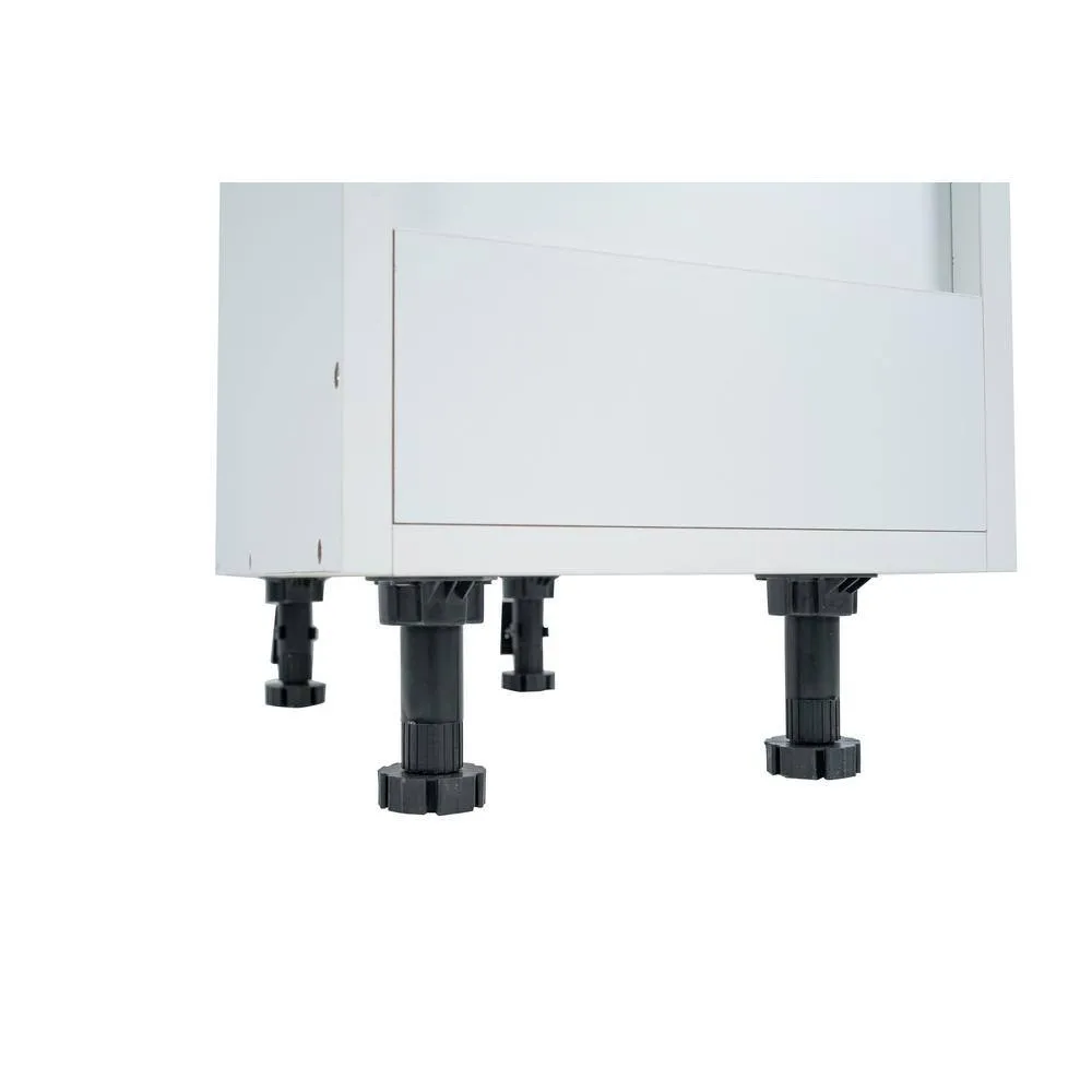 Cambridge Radiance 21 in. W x 24 in. D x 34.5 in. H Ready to Assemble Slab Base Kitchen Cabinet in White Gloss, photo 8 of 12
