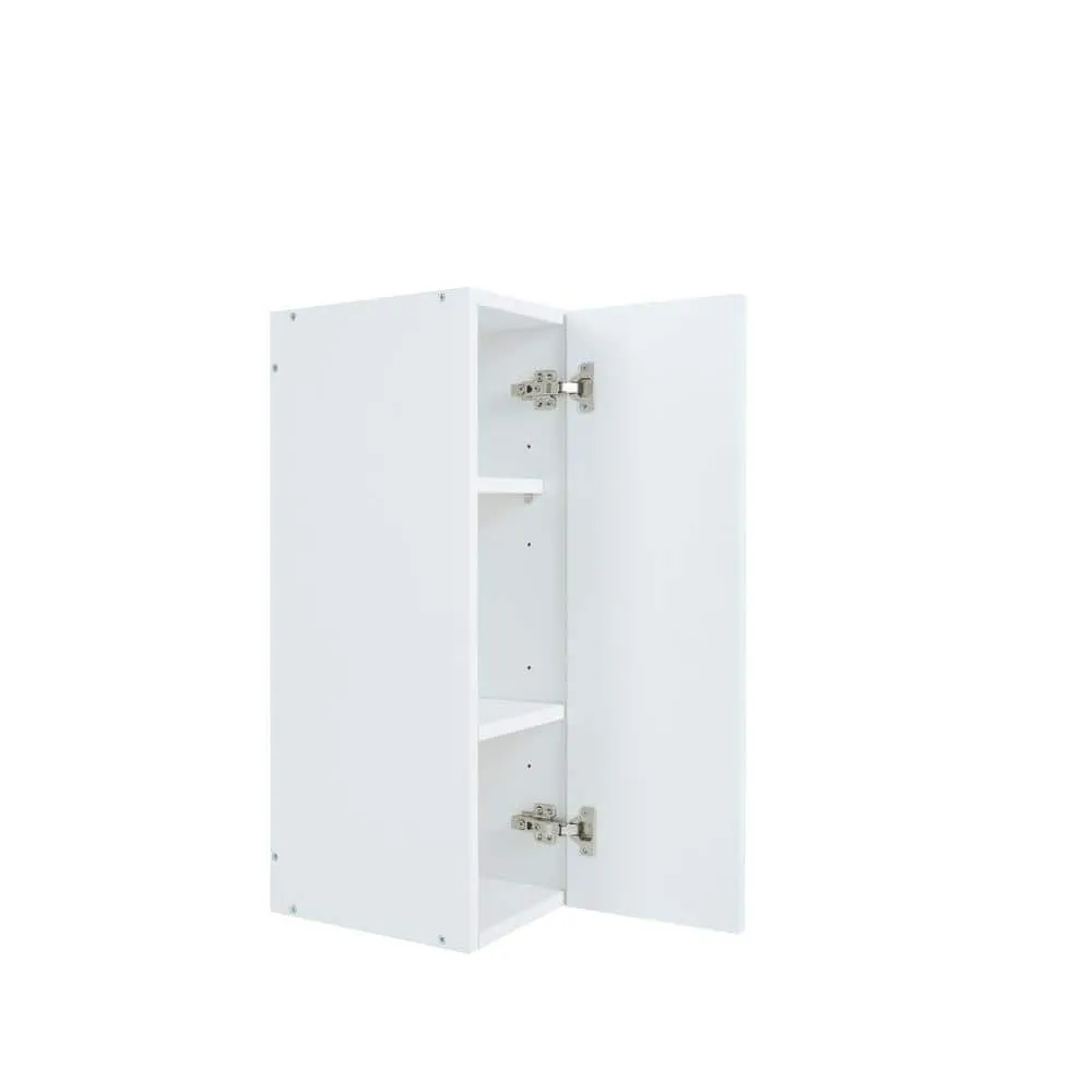 Cambridge Radiance 12 in. W x 12 in. D x 30 in. H Ready to Assemble Slab Wall Kitchen Cabinet in White Gloss, photo 5 of 10